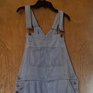 Cowboy Stars Light Wash Overalls